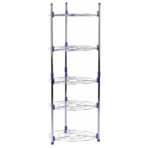 5 Tier Kitchen Pots And Pans Storage Rack Large Pots & Pans Corner Rack Holder - Image 9