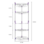 5 Tier Kitchen Pots And Pans Storage Rack Large Pots & Pans Corner Rack Holder - Image 8