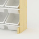 Kids Toy Storage Unit 9 Boxes Drawers 3 Tier Childrens Shelf Kids Bedroom Play - Image 5