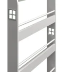 Children Bookcase Kids 3Tier Display Bookshelf Storage Unit Shelving Wooden Rack - Image 2