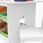 Childrens Kids Wooden Table and Chairs Set With Storage for Nurseries & Bedrooms - Image 4