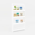 Kids Bookcase Wall-mounted Bookshelf Display Storage Rack With 4 Tier Shelves - Image 5