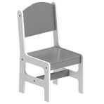 Kids Table and 2 Chairs Set Storage Children Learning Dining Activity Furniture - Image 4