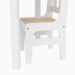 Kids Wooden Study Table with 2 Chairs, MDF & Pine Wood, Children Furniture Set - Image 5