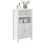 Bathroom Cabinet Storage Shelf Wooden Drawer Cupboard Free Standing Unit White