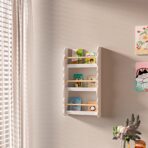 Wall Mounted Children Bookcase Kids Display Bookshelf Storage Unit Shelving Rack