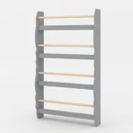 Kids Bookcase Wall Shelf, 4 Tier Children's Bookshelf Storage Display Rack - Image 3