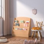 Kids Childrens Book Shelf Wooden Storage Rack Organizer Bookcase Bookshelf Stand