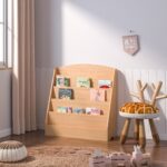 Kids Childrens Book Shelf Wooden Storage Rack Organizer Bookcase Bookshelf Stand