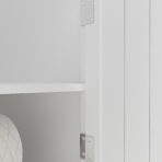 Bathroom Cabinet Storage Shelf Wooden Drawer Cupboard Free Standing Unit White - Image 5
