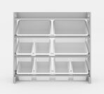 Kids Storage Wooden Unit Children's Bookshelf Toy Box 9 Cube 3 Tier Tubs Box - Image 3