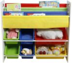 Children Kids Toy Storage Organiser Unit Playroom Shelf Rack - 6 Boxes Organizer