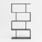 Wood Bookcase Bookshelf S Shape 4 Tier Shelves Free Shelving Storage Home Unit - Image 2