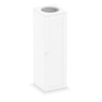 Free Standing Toilet Paper Roll Holder Stand Wood Bathroom Storage Cabinet White - Image 4