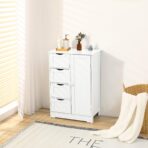 Bathroom Storage Cabinet 4-Drawer Cupboard Free Standing Unit Shelf Furniture UK - Image 4
