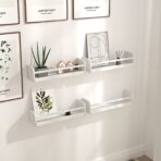 Set 4 Floating Shelves Wood Wall Mounted Shelf Display Book Shelf For Kids Home - Image 3