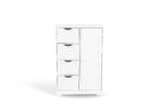 Bathroom Storage Cabinet 4-Drawer Cupboard Free Standing Unit Shelf Furniture UK - Image 3