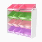 Kids Toy Storage Rack Unit 16 Boxes Removable Bins Freestanding Toy Organizer UK - Image 5