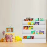 Kids Childrens Book Shelf Wooden Storage Rack Organizer Bookcase Bookshelf Stand