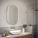 Artika Royce Oval LED Chrome Mirror with Demister - Image 2