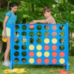 Hasbro Giant Connect 4 Game Jumbo Outdoor Yard Game for Kids & Adults, 42 Pieces - Image 2