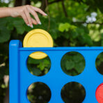 Hasbro Giant Connect 4 Game Jumbo Outdoor Yard Game for Kids & Adults, 42 Pieces - Image 4