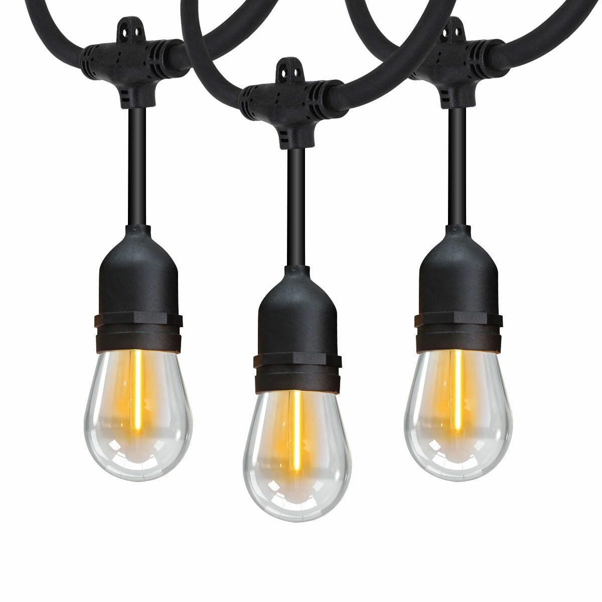 400084062142494 Feit 48ft (14.6m) 24 LED Indoor/Outdoor Weatherproof String Lights Set - Image 1