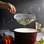 MIU 3-Piece Stainless Steel Mesh Strainer Set 5, 7 & 8" Kitchen Sieve - Image 3